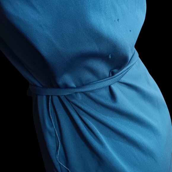 Vintage Women's Medium Belted Top 1970's 1of1 Handmade Groovy Granny Lace Trim - Picture 5 of 7